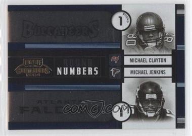 2004 Playoff Contenders - Round Numbers #RN-4 - Michael Clayton, Michael Jenkins /1500