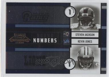 2004 Playoff Contenders - Round Numbers #RN-5 - Steven Jackson, Kevin Jones /1500
