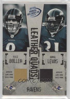 2004 Playoff Hogg Heaven - Leather Quads - Quad Jerseys #LO-3 - Kyle Boller, Jamal Lewis, Ray Lewis, Todd Heap /25