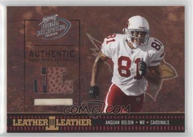 2004 Playoff Hogg Heaven - Leather in Leather - Football and Lace #LL-2 - Anquan Boldin /25