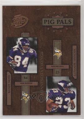 2004 Playoff Hogg Heaven - Pig Pals #PP-17 - Randy Moss, Michael Bennett /1050