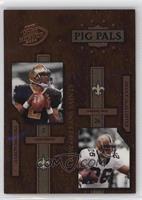 Aaron Brooks, Deuce McAllister [EX to NM] #/1,050