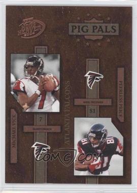 2004 Playoff Hogg Heaven - Pig Pals #PP-2 - Michael Vick, Peerless Price /1050