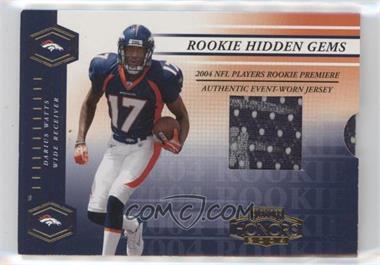 2004 Playoff Honors - [Base] - Hidden Gems Autographs #214 - Rookie Gems - Darius Watts /50 [Poor to Fair]