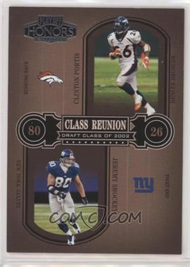 2004 Playoff Honors - Class Reunion #CR-24 - Clinton Portis, Jeremy Shockey /1500