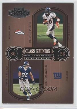 2004 Playoff Honors - Class Reunion #CR-24 - Clinton Portis, Jeremy Shockey /1500