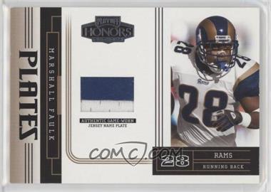 2004 Playoff Honors - Plates #PP-17 - Marshall Faulk /37 [Poor to Fair]