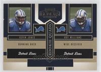 Kevin Jones, Roy Williams, Bernard Berrian, Mewelde Moore #/1,250