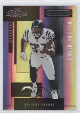 2004 Playoff Prestige - [Base] - Xtra Points Black #120 - David Boston /25