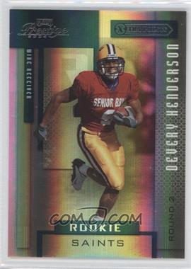 2004 Playoff Prestige - [Base] - Xtra Points Green #186 - Rookie - Devery Henderson /25