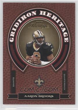 2004 Playoff Prestige - Gridiron Heritage #GH-12 - Aaron Brooks