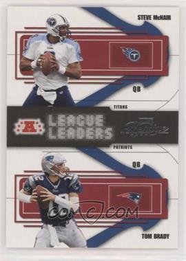 2004 Playoff Prestige - League Leaders #LL-6 - Steve McNair, Tom Brady