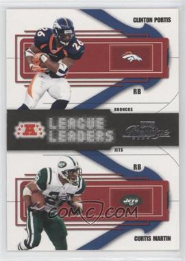 2004 Playoff Prestige - League Leaders #LL-9 - Clinton Portis, Curtis Martin