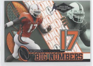 2004 Press Pass - Big Numbers - Collectors Series #BN 29 - D.J. Williams