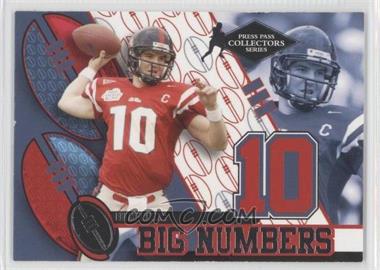 2004 Press Pass - Big Numbers - Collectors Series #BN 33 - Eli Manning