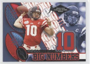 2004 Press Pass - Big Numbers - Collectors Series #BN 33 - Eli Manning