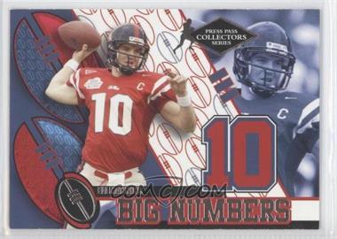 2004 Press Pass - Big Numbers - Collectors Series #BN 33 - Eli Manning