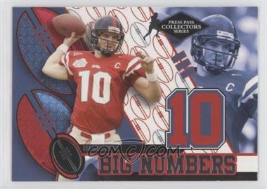 2004 Press Pass - Big Numbers - Collectors Series #BN 33 - Eli Manning