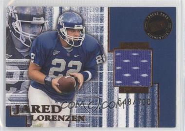2004 Press Pass SE - Game-Used Jerseys - Bronze #JC/JL - Jared Lorenzen /700