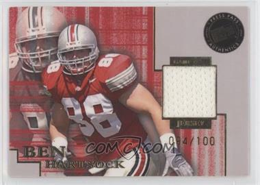 2004 Press Pass SE - Game-Used Jerseys - Gold #JC/BH - Ben Hartsock /100