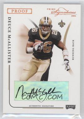 2004 Prime Signatures - [Base] - Bronze Proof Signatures #59 - Deuce McAllister /125