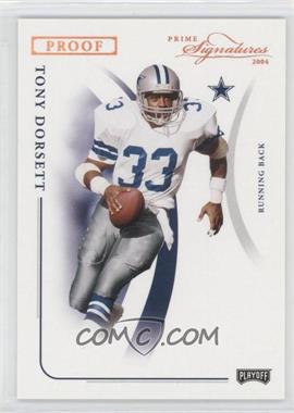 2004 Prime Signatures - [Base] - Bronze Proof #34 - Tony Dorsett /50