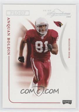 2004 Prime Signatures - [Base] - Silver Proof #1 - Anquan Boldin /25