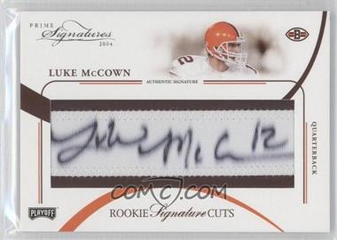 2004 Prime Signatures - [Base] #133 - Rookie Signature Cuts - Luke McCown /99