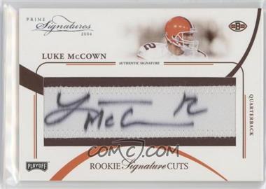 2004 Prime Signatures - [Base] #133 - Rookie Signature Cuts - Luke McCown /99