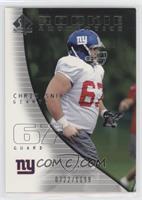 Rookie Authentics - Chris Snee [Good to VG‑EX] #/1,199