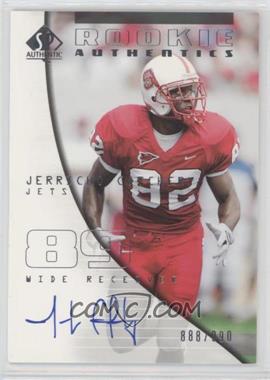 2004 SP Authentic - [Base] #176 - Rookie Authentics - Jerricho Cotchery /990