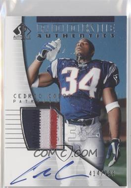 2004 SP Authentic - [Base] #186 - Rookie Authentics - Cedric Cobbs /799