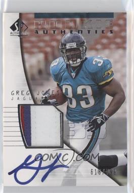 2004 SP Authentic - [Base] #197 - Rookie Authentics - Greg Jones /799 [EX to NM]