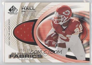 2004 SP Game Used Edition - Authentic Fabrics - Gold #AF-DH - Dante Hall /100