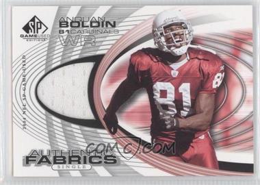 2004 SP Game Used Edition - Authentic Fabrics #AF-AB - Anquan Boldin