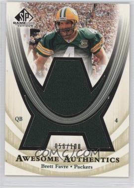 2004 SP Game Used Edition - Awesome Authentics #AA-BF - Brett Favre /100