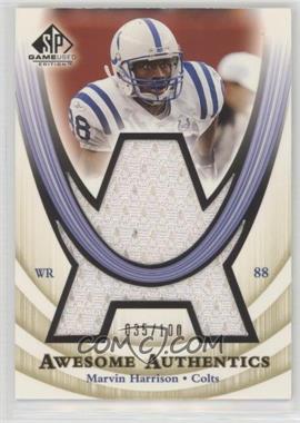 2004 SP Game Used Edition - Awesome Authentics #AA-MH - Marvin Harrison /100