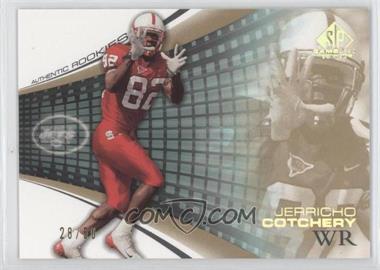 2004 SP Game Used Edition - [Base] - Gold #125 - Authentic Rookies - Jerricho Cotchery /50