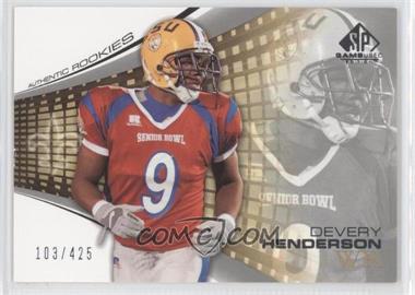 2004 SP Game Used Edition - [Base] #114 - Authentic Rookies - Devery Henderson /425