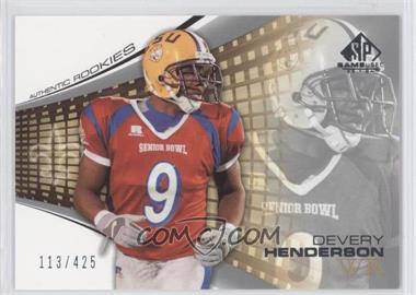 2004 SP Game Used Edition - [Base] #114 - Authentic Rookies - Devery Henderson /425