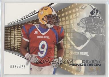 2004 SP Game Used Edition - [Base] #114 - Authentic Rookies - Devery Henderson /425