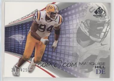 2004 SP Game Used Edition - [Base] #123 - Authentic Rookies - Marquise Hill /425