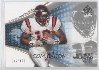 2004 SP Game Used Edition - [Base] #124 - Authentic Rookies - Ernest Wilford /425