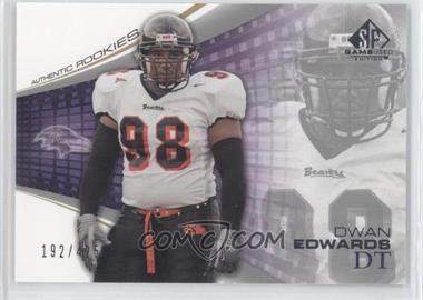 2004 SP Game Used Edition - [Base] #134 - Authentic Rookies - Dwan Edwards /425