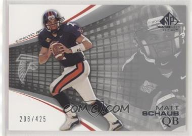 2004 SP Game Used Edition - [Base] #177 - Authentic Rookies - Matt Schaub /425