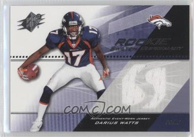 2004 SPx - Rookie Swatch Supremacy #SWR-DW - Darius Watts