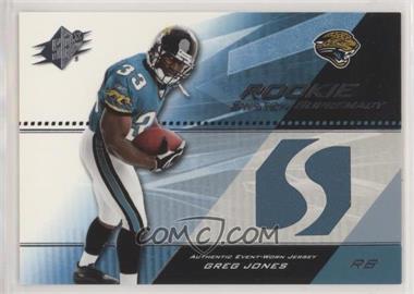 2004 SPx - Rookie Swatch Supremacy #SWR-GJ - Greg Jones