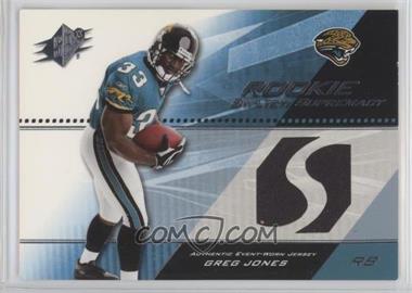 2004 SPx - Rookie Swatch Supremacy #SWR-GJ - Greg Jones