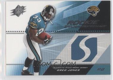 2004 SPx - Rookie Swatch Supremacy #SWR-GJ - Greg Jones