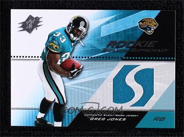 2004 SPx - Rookie Swatch Supremacy #SWR-GJ - Greg Jones